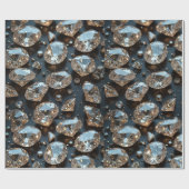 Diamond wrapping papier ziet eruit als echte diama (Vlak)