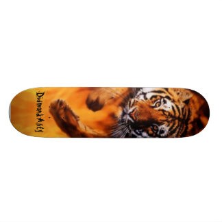 Diamondality Flaming tijgerskateboard Skateboard