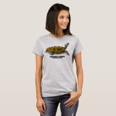 Diamondback Terrapin (Malaclemys terrapin) T-shirt (Voorkant volledig)