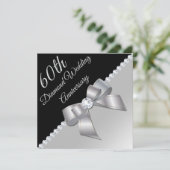 Diamonds 6oth Wedding Jubileum Kaart (Staand voorkant)