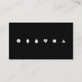 Diamonds-Black Visitekaartje (Achterkant)