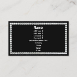 Diamonds-Black Visitekaartje