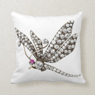 Diamonds Dragonfly SOFA BLING Jewelry Kussen