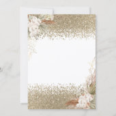 Diamonds Eiffel Tower Bow Flowers Bridal Shower Kaart (Achterkant)