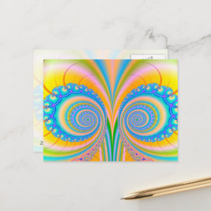 Diamonds Fractal van Shirley Taylor Briefkaart