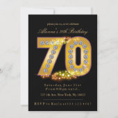 Diamonds & Gold, 70e anniversaire Invitations (Devant)