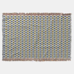DIAMONDS Golden Blue Pareltjes Deken