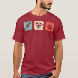 Diamonds Hands Stonk Stock Market Wall Street T-shirt
