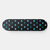 Diamonds harten schoppenbommen speelkaartenpatroon skateboard (Horizontaal)
