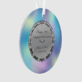 Diamonds Holographic 50th Wedding Jubileum Ornament (voorkant)