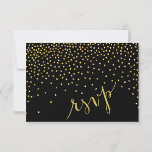 Diamonds in the Sky RSVP-reactie zwart RSVP Kaartje