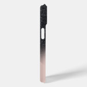 Diamonds Lips Glitter Ombre Roos Gold Case-Mate iPhone Case (Achterkant / Rechts)