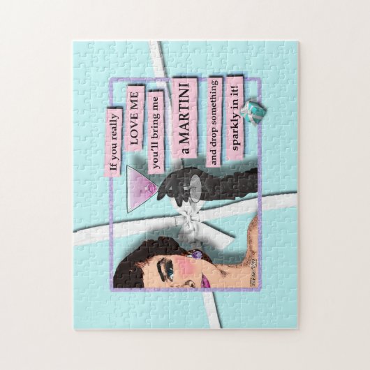 DIAMONDS & MARTINIS COCKTAIL PARTY PUZZLE (Vertical)