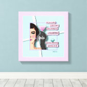 Diamonds & Martinis Gallery Wrap Canvas Afdruk (Insitu (Houten vloer))