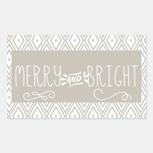 Diamonds Merry en Bright Sticker (Voorkant)