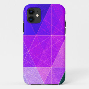 Diamonds Multicolored Blue Paars Pink iPhone 11 Hoesje