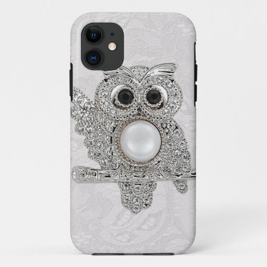 Diamonds Owl & Paisley Lace, bedrukt AFBEELDING Case-Mate iPhone Case (Achterkant)
