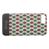 Diamonds Pattern Geometric Red Green elke naam Case-Mate iPhone Case (Achterkant (Horizontaal))