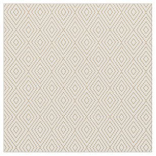 Diamonds Patterned Fabric (Light Gold) Stof