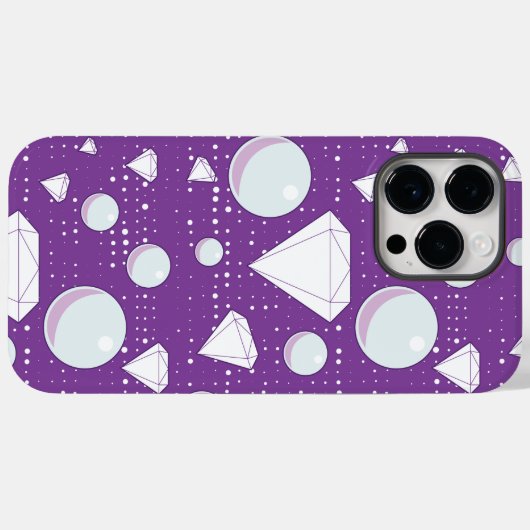 Diamonds & Pearls iPhone Case (Achterkant (horizontaal))