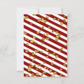 Diamonds Red Funeral Photo Sympathy Carte de remer (Dos)