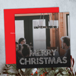 Diamonds Teamfoto Prettig Kerstfeest Zakelijk Rood Feestdagenkaart