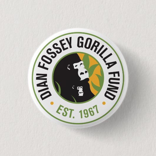 Dian Fossey Gorilla Fund Button (Voorkant)