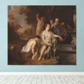  Diana and her Nymphs at a Fountain Canvas Afdruk (Insitu (Houten vloer))
