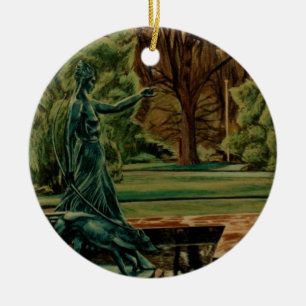 Diana Artemis sculptuur in tuinen Keramisch Ornament