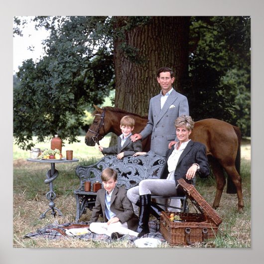 Diana Charles William Harry 1992 Poster (Voorkant)