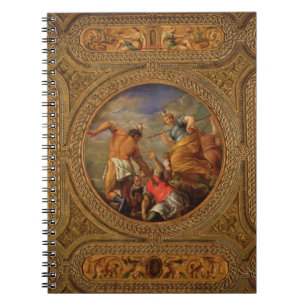 Diana en Actaeon aan het plafond van de bibliothee Notitieboek