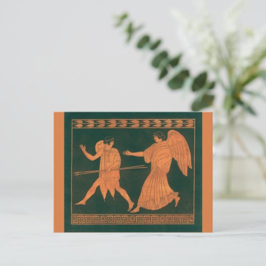 Diana en een engel, Romeinse mythologie Briefkaart (Staand voorkant)