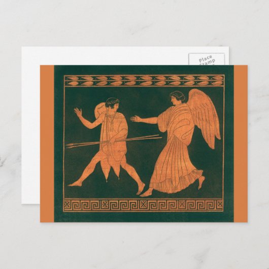Diana en een engel, Romeinse mythologie Briefkaart (Voorkant / Achterkant)