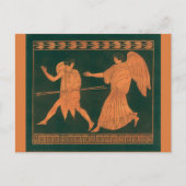 Diana en een engel, Romeinse mythologie Briefkaart (Voorkant)