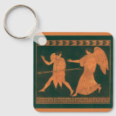 Diana en een engel, Romeinse mythologie Sleutelhanger (Voorkant)