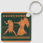 Diana en een engel, Romeinse mythologie Sleutelhanger (Achterkant)