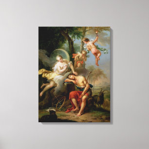 Diana en Endymion Canvas Afdruk