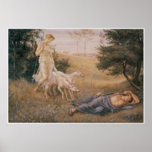Diana en Endymion Poster