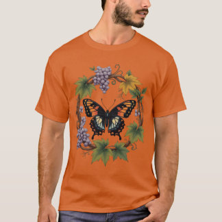 Diana Fritillary Butterfly omgeven door Cynthiana T-shirt