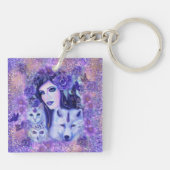 Diana godin kunst van Renee Sleutelhanger (Achterkant)