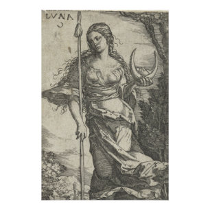 Diana Luna  Illustratie Glanzend Poster Perfect Poster