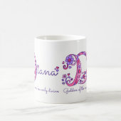 Diana-naam betekent gepersonaliseerde D-monogram-m Koffiemok (Center)