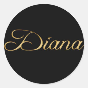 DIANA naam gepersonaliseerde cadeau Stickers