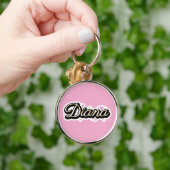 Diana naam schattig ontwerp sleutelhanger (Hand)