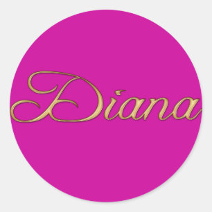 DIANA Nom Stickers Cadeaux Personnalisés de marque
