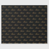 Diana papier cadeau lettrage doré (Plat)