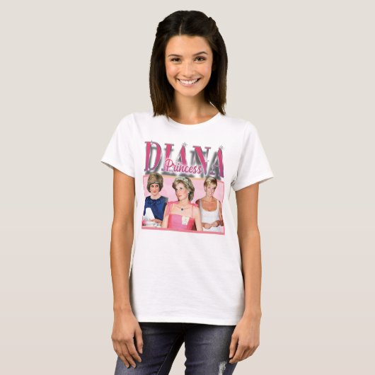 Diana Princess Design T-shirt (Voorkant volledig)
