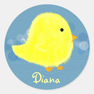 Diana Schattige Baby Chick Sticker