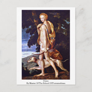 Diana van de Master of the School of Fontainebleau Briefkaart