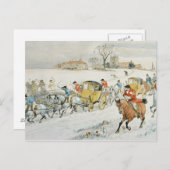 Diana Wood's bruiloft: terugzending van de kerk Briefkaart (Voorkant / Achterkant)